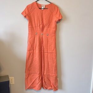 Coldwater Creek Linen Maxi Dress